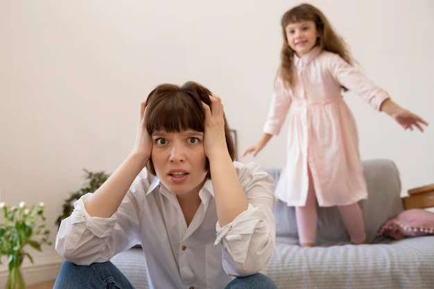Parent feeling stressed while managing child’s hyperactivity and behavioral challenges at home
